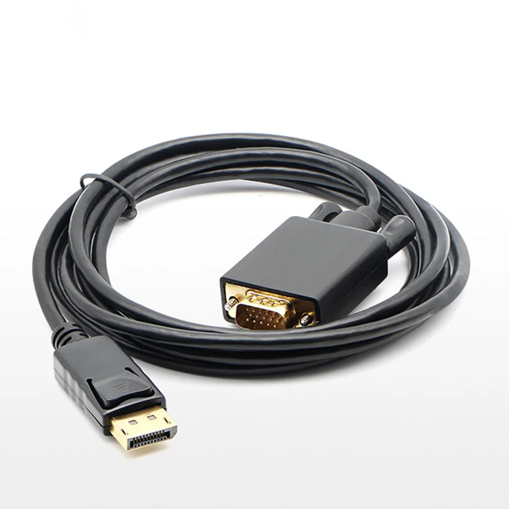 

Displayport to VGA Converter Adapter Cable HD Hot plug Accessories Cord