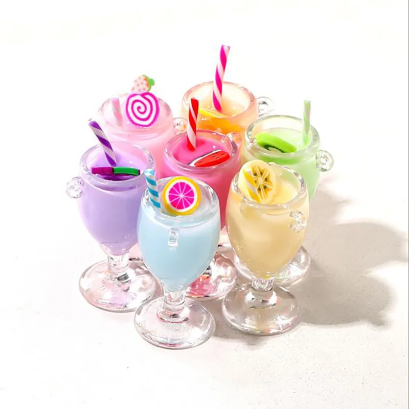 7 шт. 1/6 весы кукольный домик миниатюра Еда Макарон фруктовых напитков Кубок