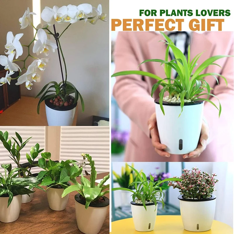 Кастрюли для самополива комнатных растений 6 упаковок 5 дюймов индикатор воды