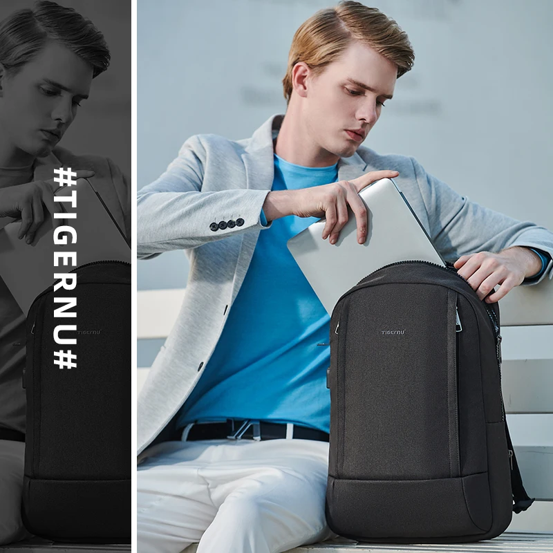 

Tigernu New Men Fashion Backpack Male Mochilas Laptop Business Backpack High Quality Casual Men Bag School Backpack For Teenager