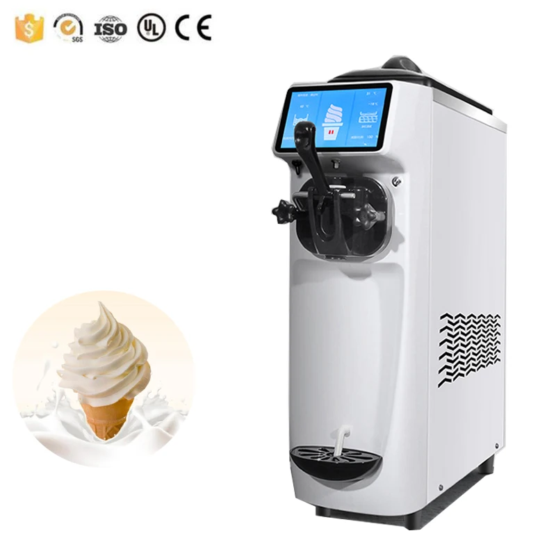 

Миниатюрная машина для приготовления мягкого мороженого с одним вкусом, сертификация CE, умная машина для приготовления мороженого