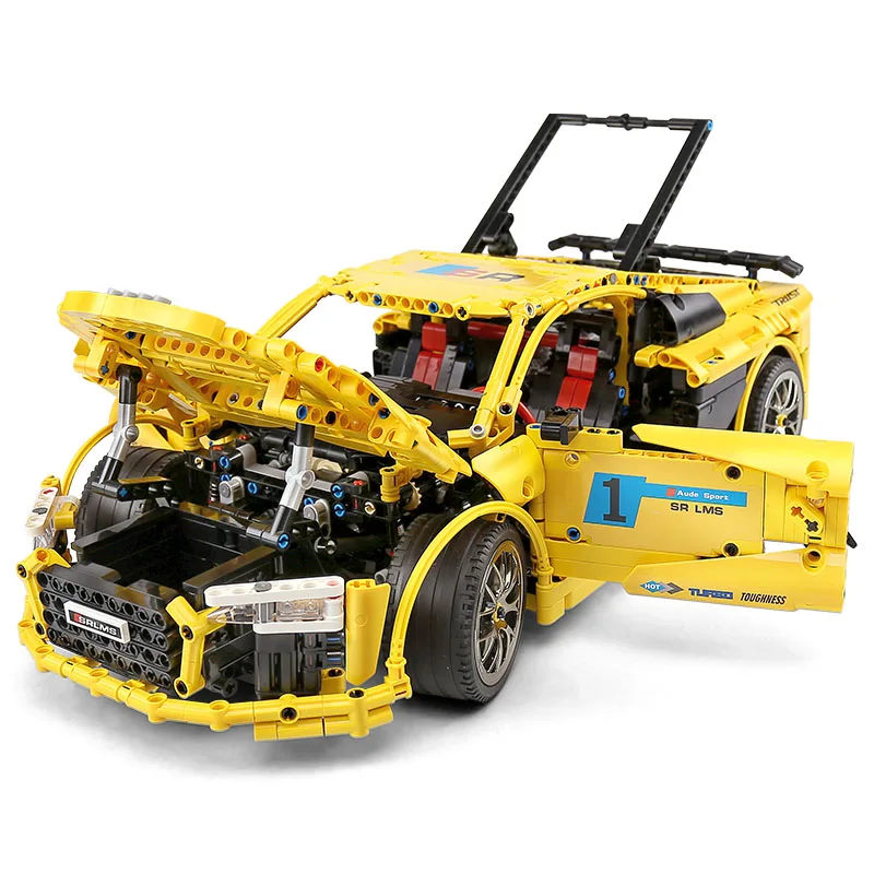 Высокотехнологичный гоночный автомобиль MOULD KING Audis R8 V10 второго поколения