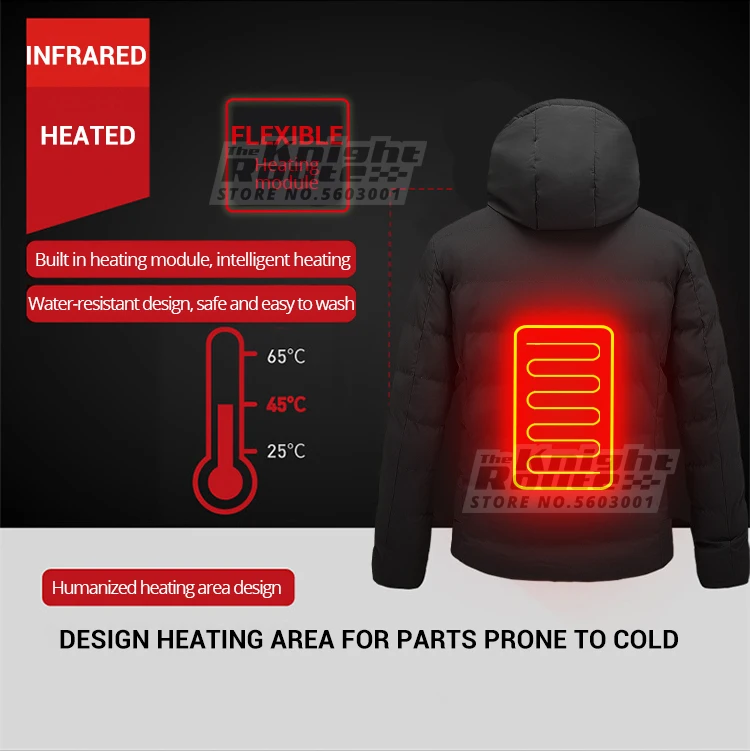 Зимняя куртка с подогревом мужской жилет электрическим USB мотоциклетная верхняя