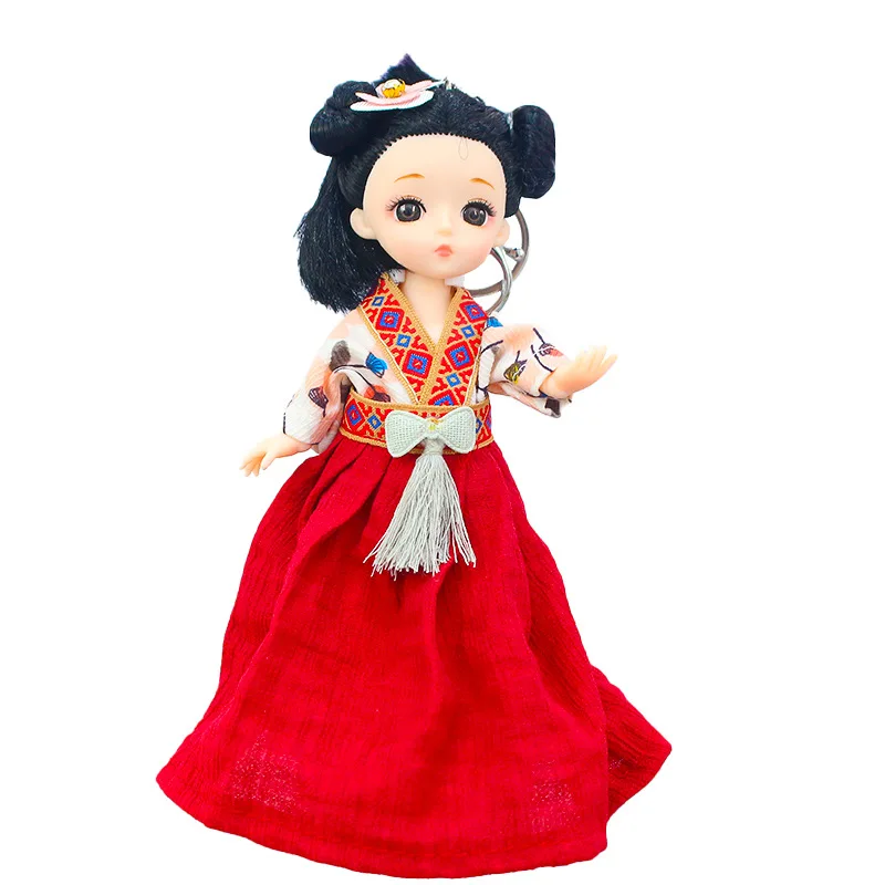

15cm Girl Heart Ancient Style Doll Hanfu Tang Yun Girl Ornaments Tourist Attractions Gifts Table Decoration Gifts Home Decor