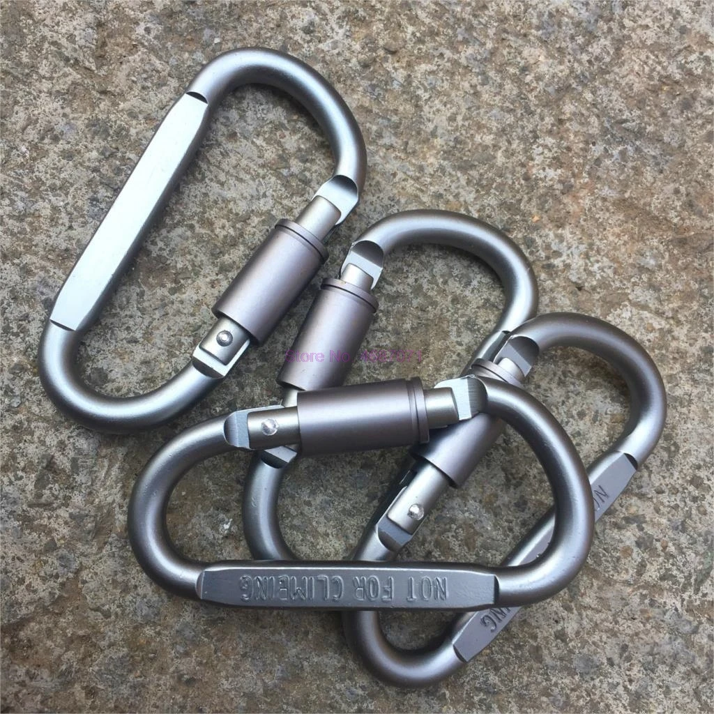 By DHL 250pcs Carabiner Travel Kit Camping Equipment Alloy Aluminum Survival Gear Camp Mountaineering Hook | Спорт и развлечения