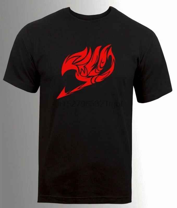 

Fairy Tail Anime t shirt natsu Erza Lucy Gildarts Happy pattern style guild logo