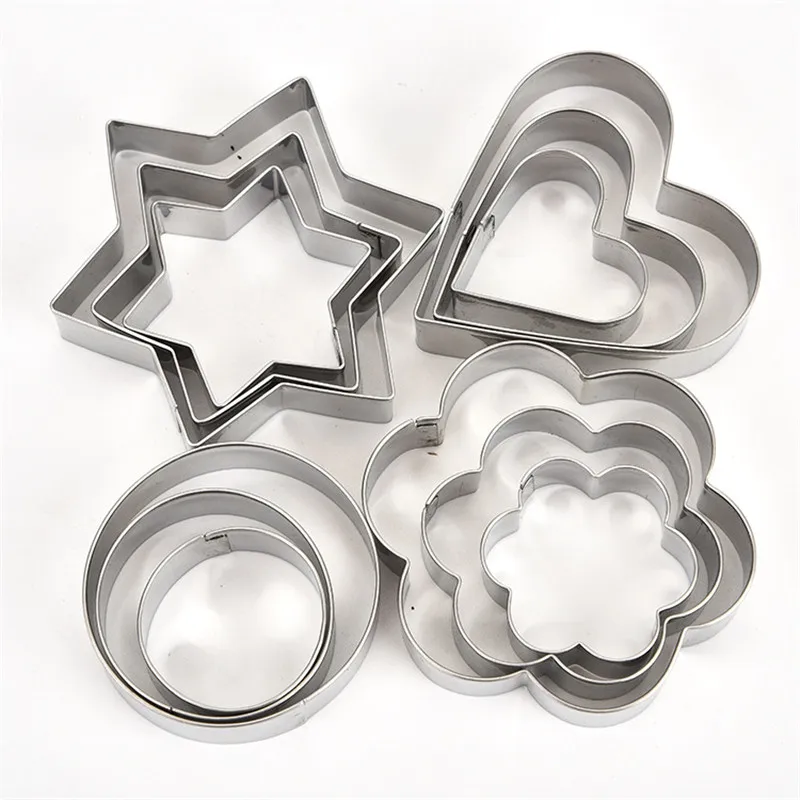 12 шт./компл. форма для печенья из нержавеющей стали сделай сам выпечки в виде