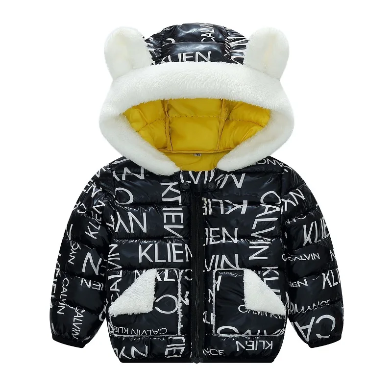 

Winter Coat Toddler Kids Baby Girls Hooded Cotton-Padded Down Coat Fashion Warm Jacket Outerwear Coats Children Clothes