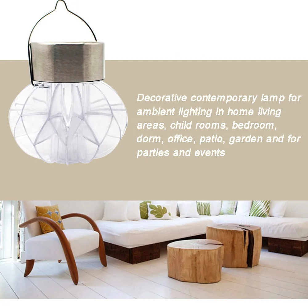 2 шт. цветной светодиодный светильник на солнечной батарее для улицы