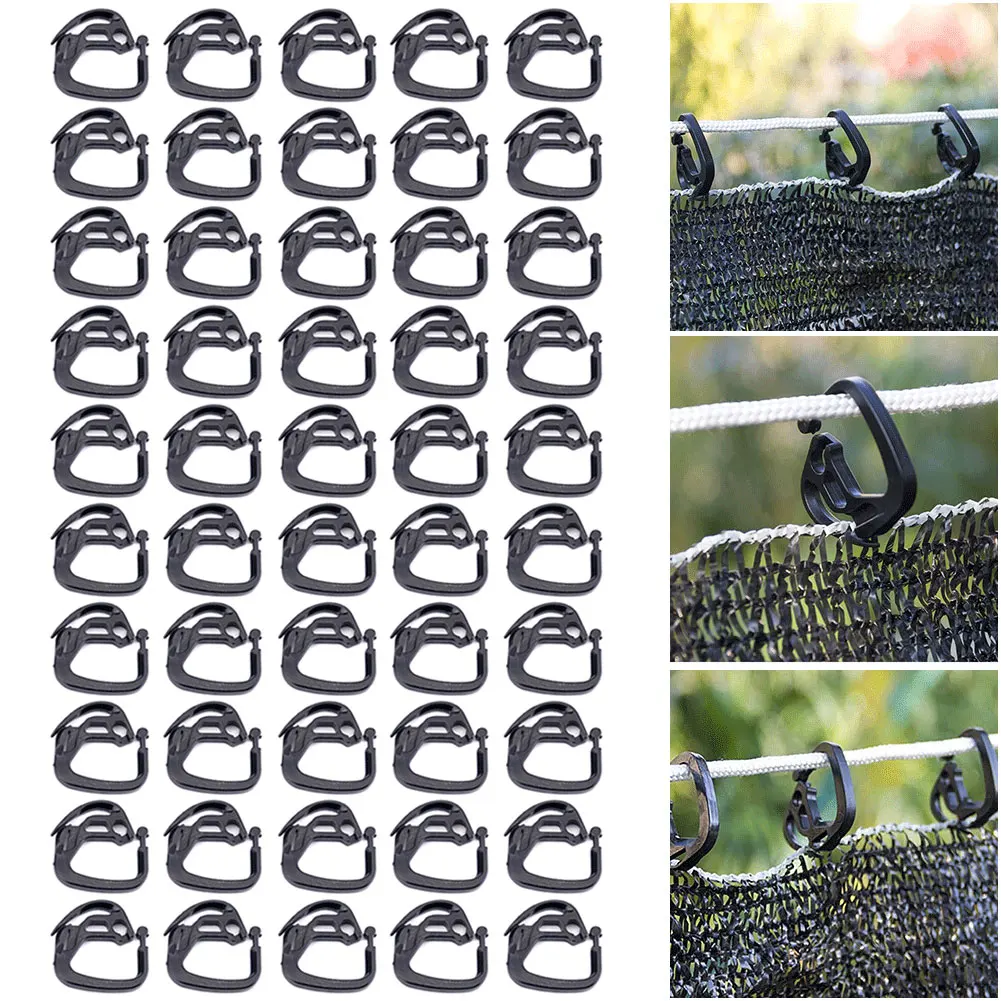 

50PCS Shade Net Clips Garden Tools Greenhouse Shade Fix Clamp Outside Gardening Greenhouses Cloth Clip Netting Installation Hook