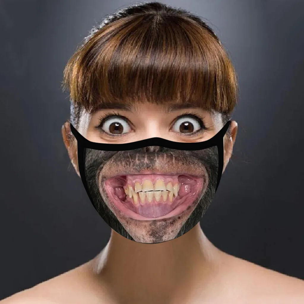 

Animal funny Covers Mouths In Stock Elastic Breathable Mask Dust-proof Anti-ultraviolet Cotton Masks Riding Mask Mascarilla Lujo