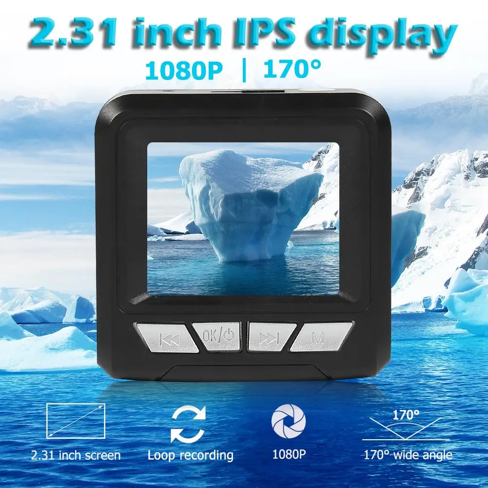 

V8 FHD 1080p Car DVR Camera 2.31 inch 170 Degree Lens G-sensor Dashoard Cam Large Screen Can See The Recording Effect Very Well