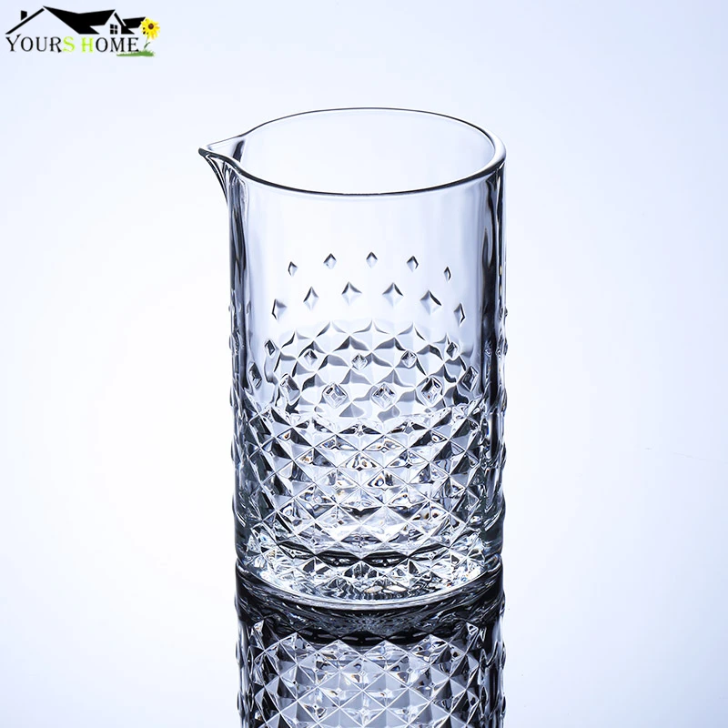 760 мл коктейль смешивания Стекло бармен с украшением в виде кристаллов стакан для