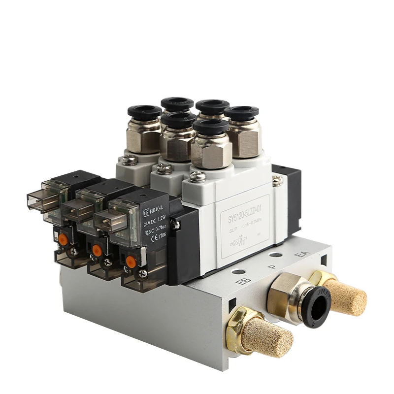 

SY3120-5LZD 6F Solenoid valve combination Single electronically controlled cylinder control valve SY3120-5LZD-M5 SY SMC type