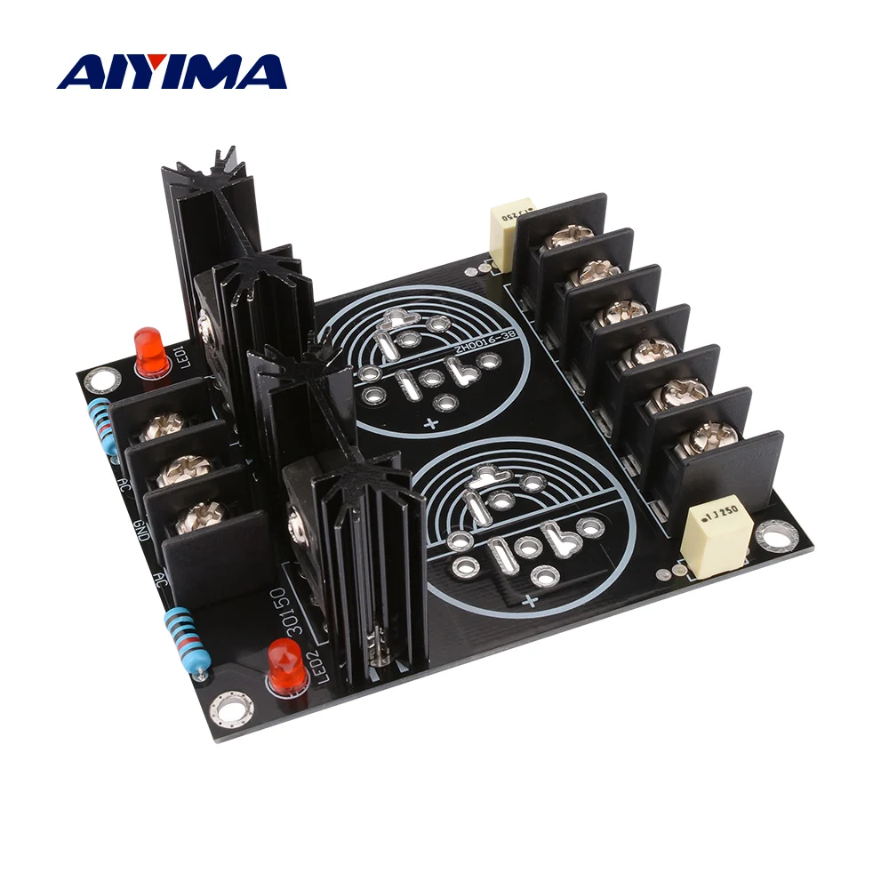 

AIYIMA 120A Amplifier Rectifier Filter Power Board 2 Capacitor Solder Schottky Rectification Sound Amplificador DIY