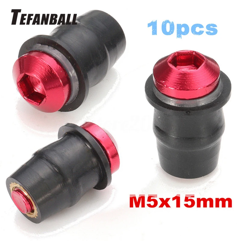 10Pcs M5X15mm Aluminum Motorcycle Windscreen Fairing Well Nut Bolts Screw High Quality Accessories Part Suitable for Cars 2019 | Автомобили