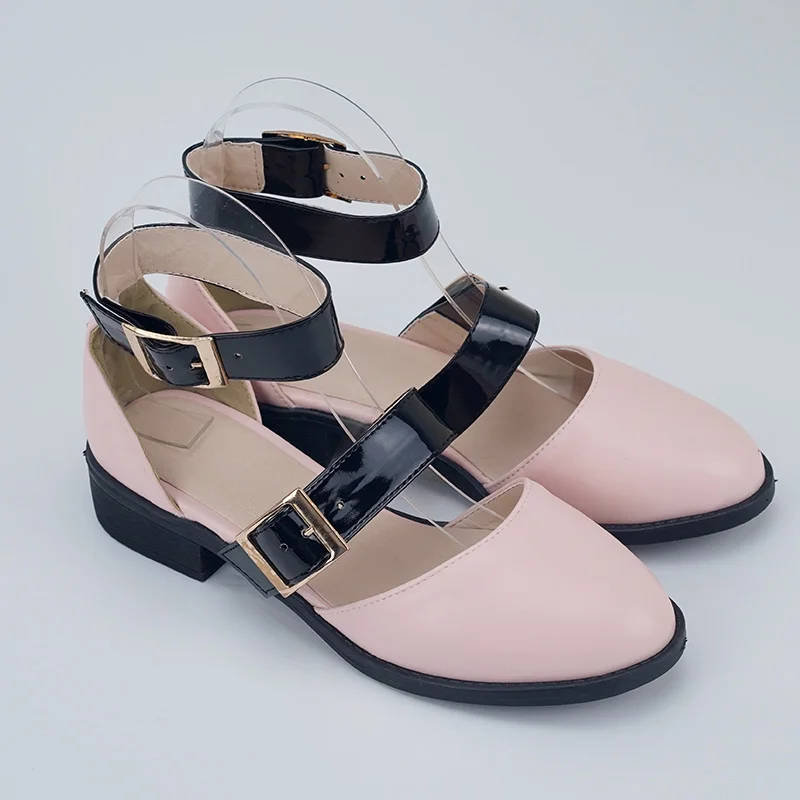 pink Новинка; женские босоножки; Новая женская обувь; женские летние удобные босоножки с пряжкой на ремешке; женские босоножки без застежки на плоской подошве; босоножки на низком каблуке - Цвет: pink