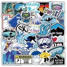 10/30/50pcs Winter Skiing Snow Mountain Graffiti Stickers Car Luggage Laptop Skateboard Snowboard Refrigerator Ski Decal Sticker