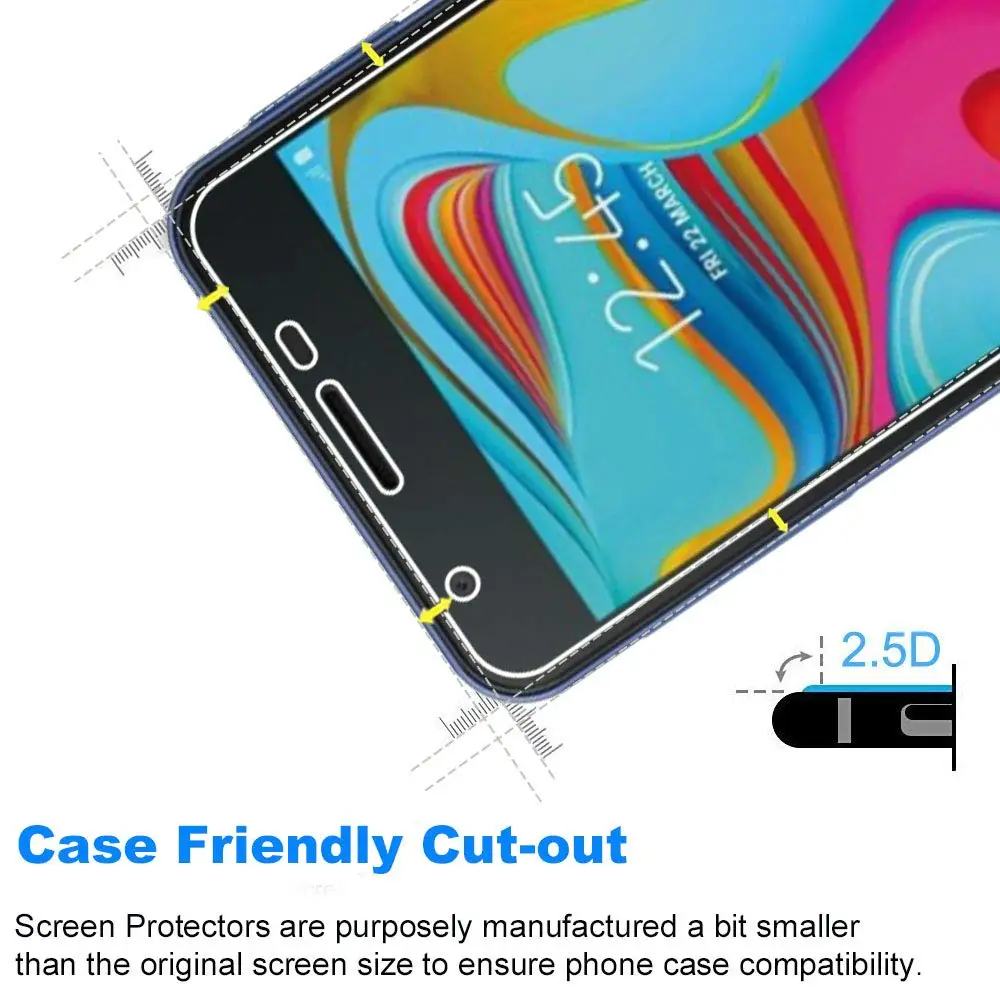 Закаленное стекло 2 шт. для Samsung A2 J2 J4 Core защитное протектор экрана Galaxy A J 4 A2core