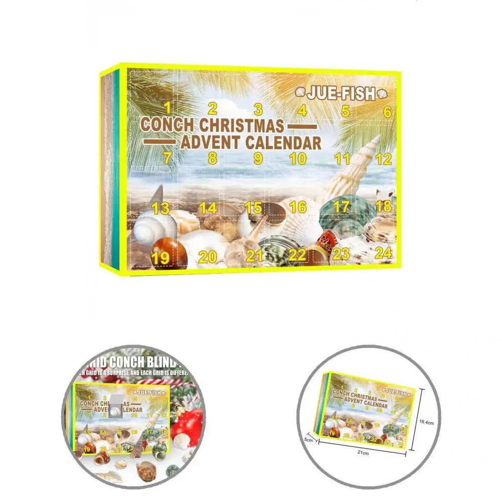 

Простой в хранении пластиковый маленький раковинный Рождественский календарь для мальчиков