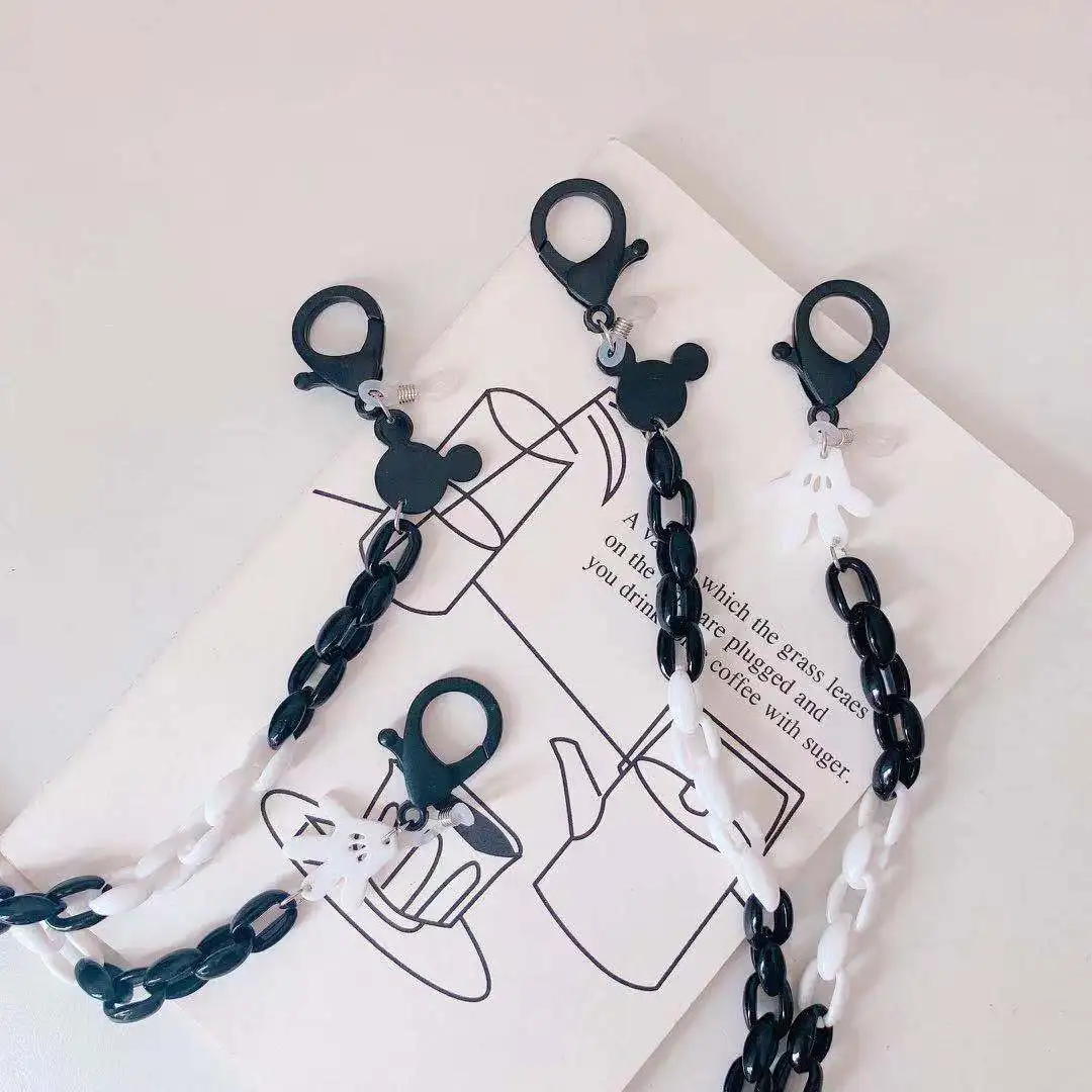 

Новый креативный мультяшный акриловый шнурок для мыши ожерелье цепочка для очков цепочка для наушников ремень для маски