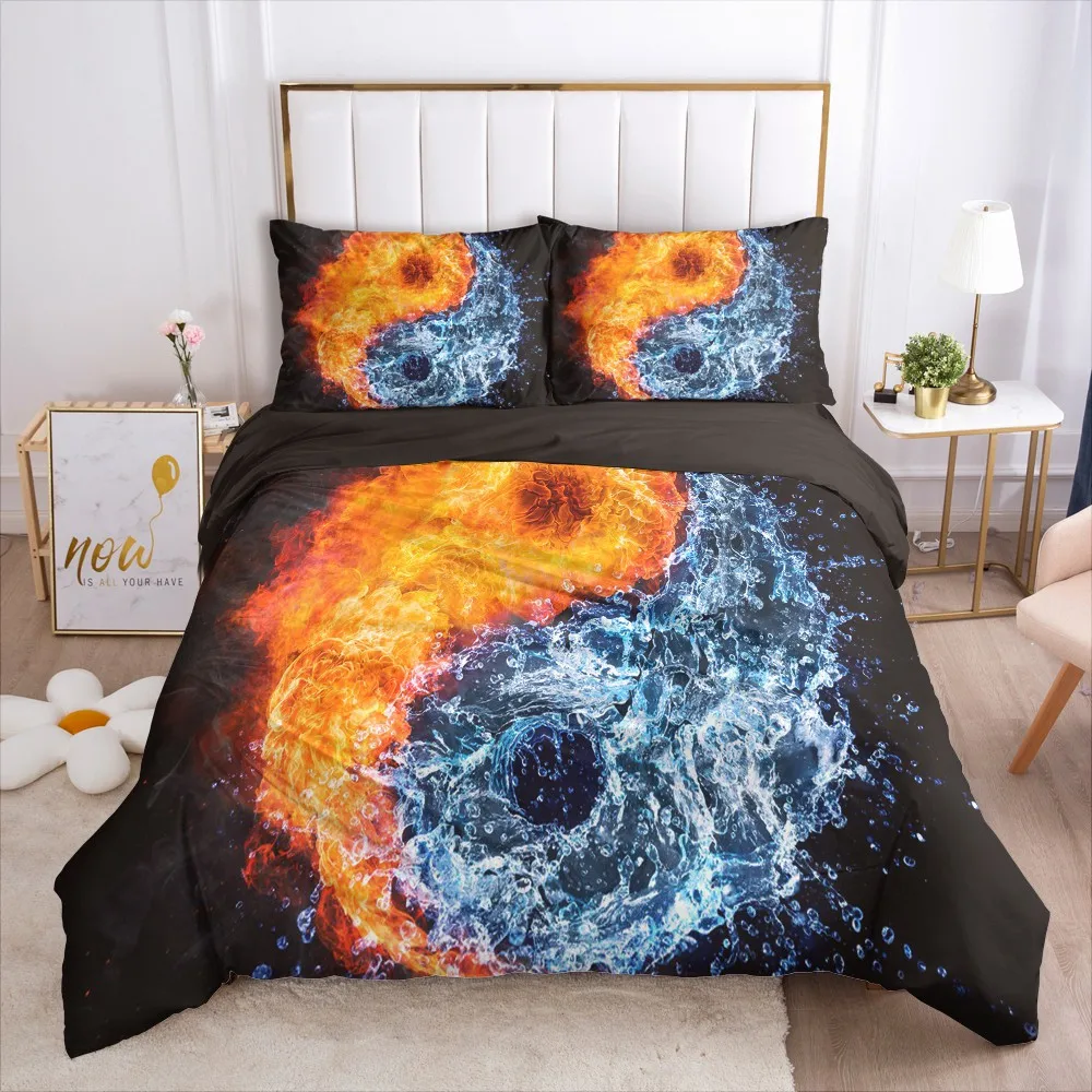 Simple Bedding Sets 3D Marbling Duvet Quilt Cover Set Comforter Bed Linen Pillowcase King Queen Full Double Home Texitle|Комплекты