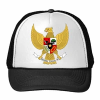 indonesia national emblem country symbol mark pattern trucker hat baseball cap nylon mesh hat cool children hat adjustable cap