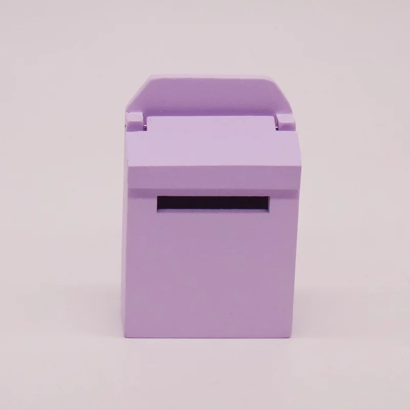

1:12 DIY Dollhouse Miniature Furniture Handmade Scene Model Wooden Clamshell Mailbox