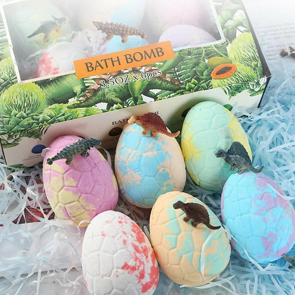 

Детское яйцо динозавра, взрывчатый соляной шар для ванны, богатый множество пузырьков, шар для ванны, милая мультяшная натуральная формула