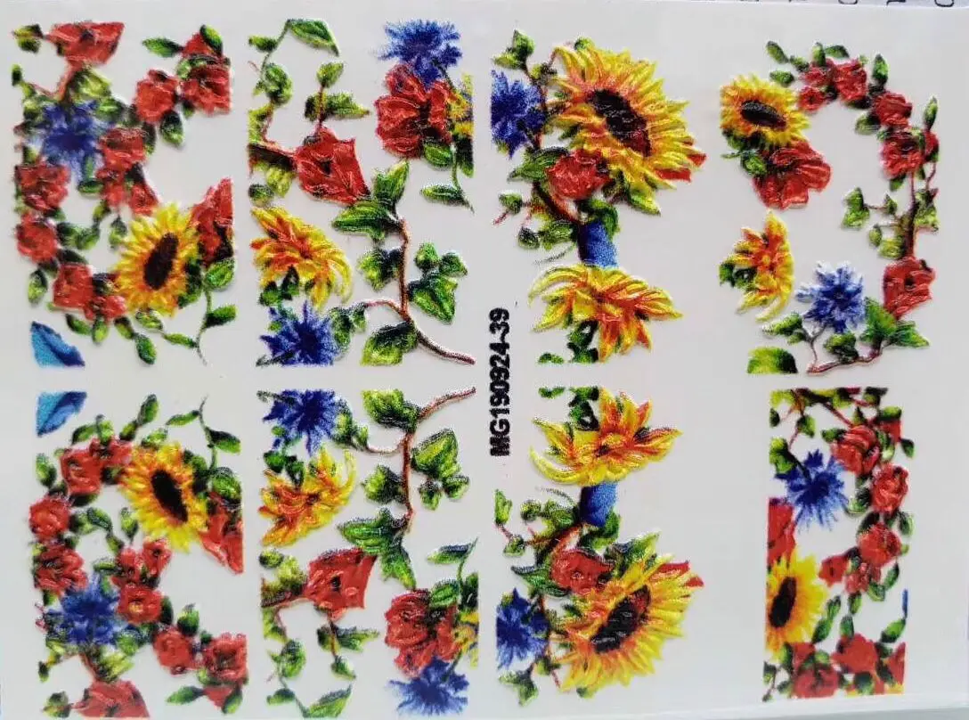 1 шт. 3D акриловые наклейки для ногтей с гравировкой в виде пчелы водные модные