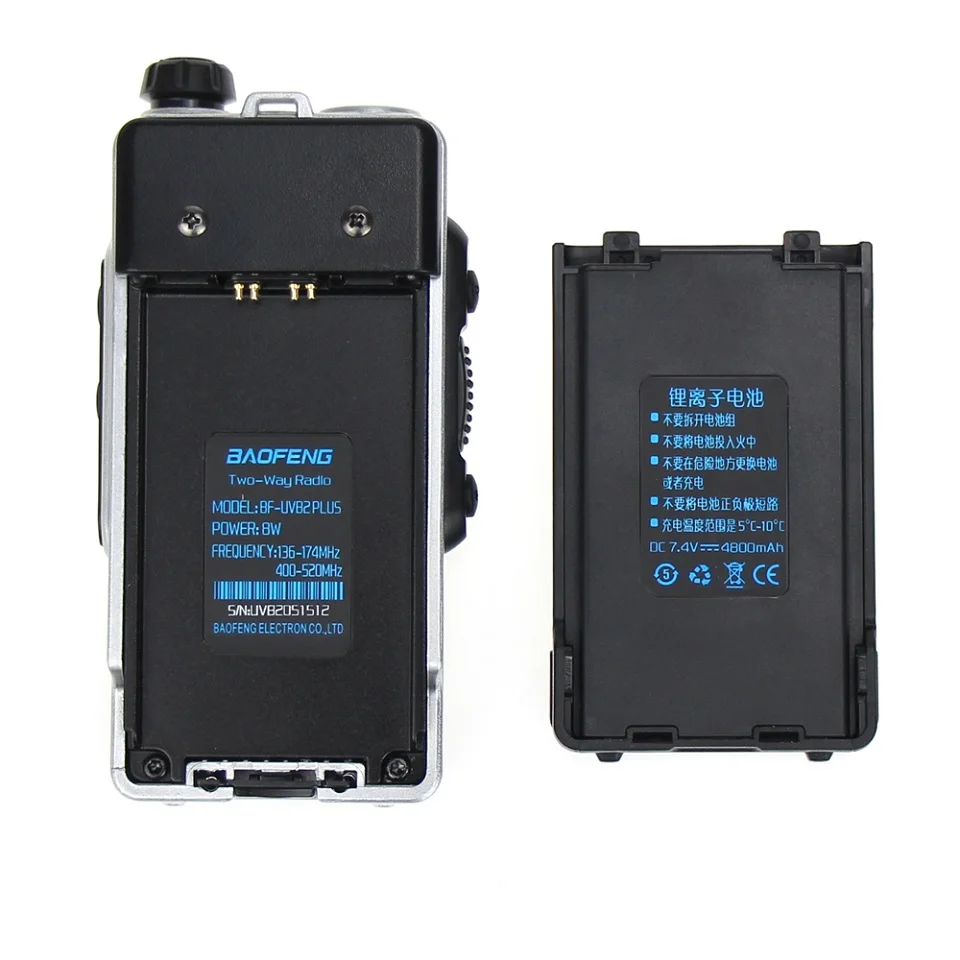 Новинка оригинальная рация Baofeng UV-B2 Plus 8 Вт большая мощность 128 каналов UHF/VHF