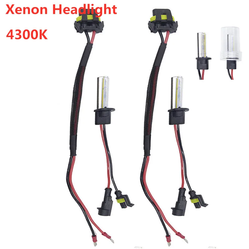

Универсальный 4300K 2 шт./компл. 55W H1 HID ксеноновые лампы белого цвета конверсионный комплект + балласты для автомобиля