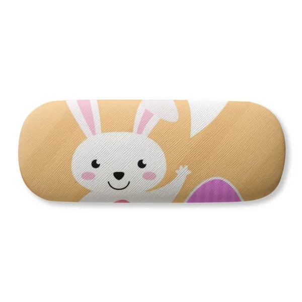 Happy Easter Religion Festival Egg Bunny Glasses Case Eyeglasses Clam Shell Holder Storage Box | Аксессуары для одежды