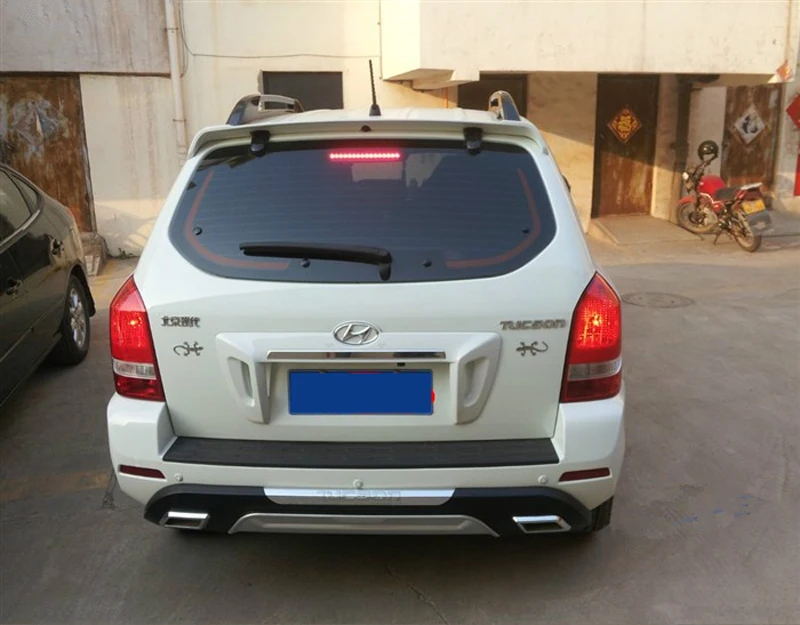 Для Hyundai Tucson спойлер 2005 2012 автомобиль украшение в виде хвостового крыла ABS пластик