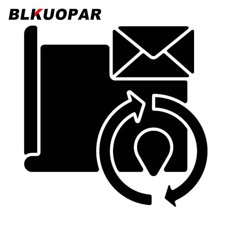 

BLKUOPAR for Change Address Glyph Car Stickers Scratch-Decal Die Cut Vinyl Car Wrap Caravan Vehicle Decor Car Door Protector