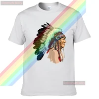 indiana african chieftain headdress t shirt for men limitied edition unisex brand t shirt cotton amazing short sleeve tops