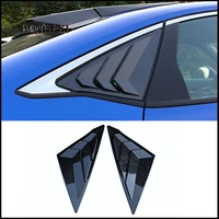 for honda civic 11th 2021 2022 rear side window shades louver frame window vent blinds cover sticker trim car accessories