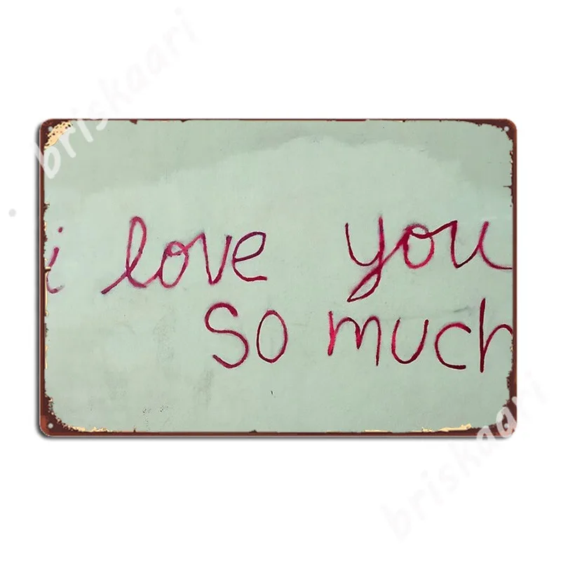 Я люблю тебя так много металлических знаков клубный клуб бар Ретро Декор стен