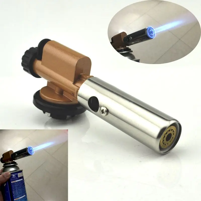 Медная газовая горелка с электронным зажиганием для кемпинга пикника барбекю