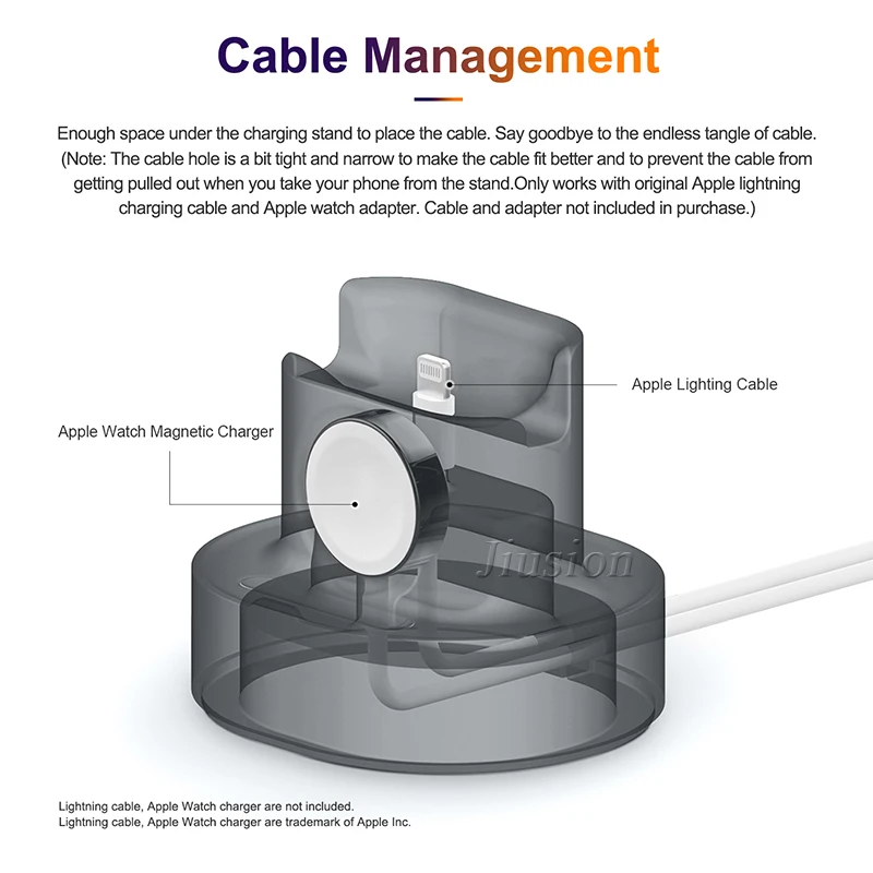 Силиконовый Держатель зарядного устройства 2 в 1 для Apple Watch/Iphone/Airpods Pro зарядная