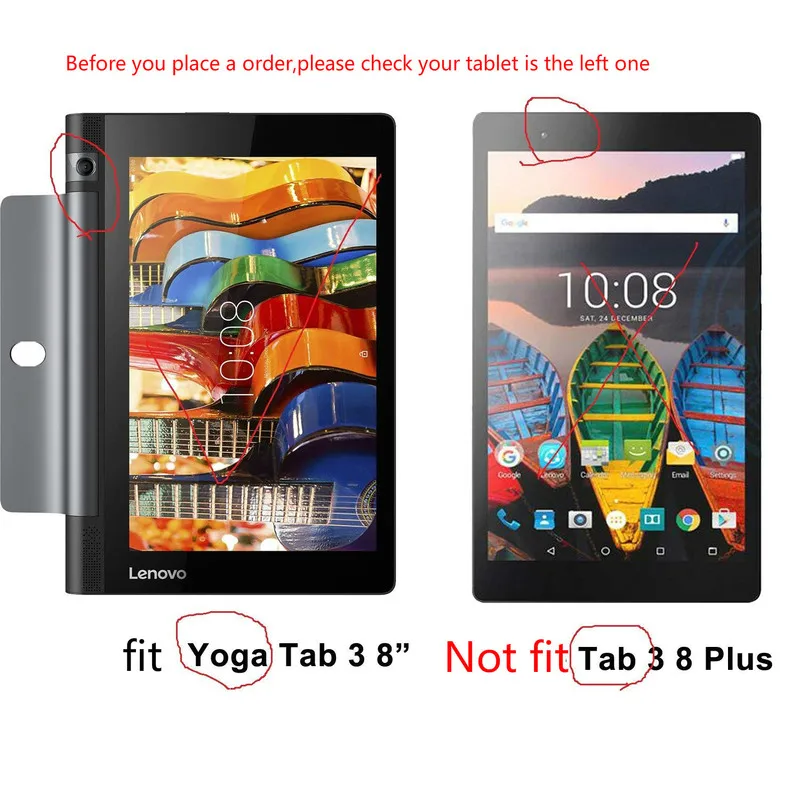 Магнитный кожаный чехол для планшета Lenovo YOGA Tab 3 8 0 YT3-850F 850 м 850L ультра тонкий