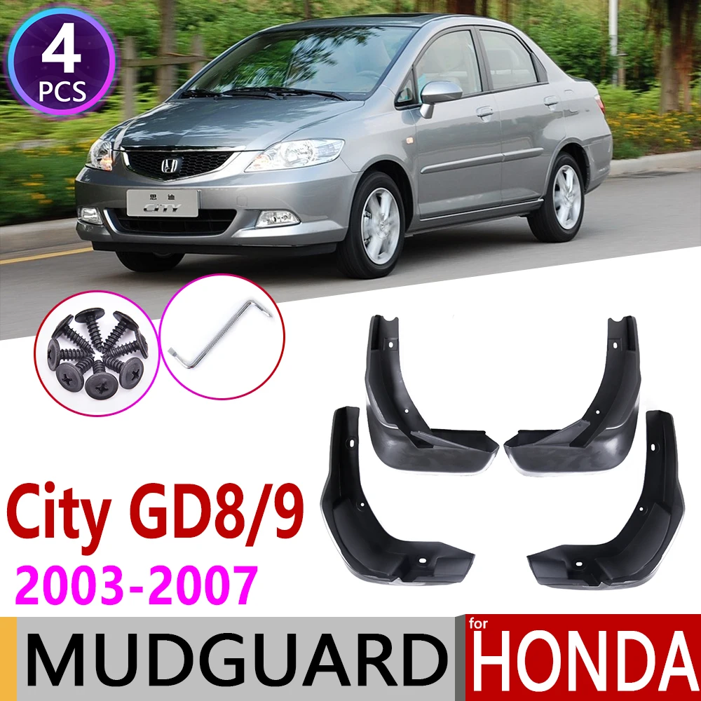 Спереди и сзади автомобиля брызговик для Honda City GD8 GD9 2003 ~ 2007 Fender закрылки