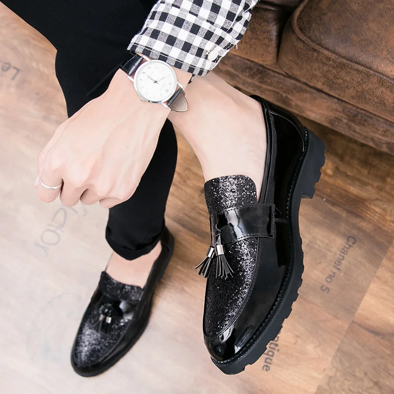 

Fashion Shoe Office for Men Casual Shoes club party Breathable Leather Loafers Driving Moccasins Comfortable Slip on moccasins