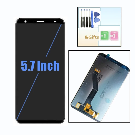 Pantalla LCD y pantalla t&aacute;ctil para tel&eacute;fono inteligente, montaje de digitalizador con herramientas, reemplazo 5,7 HD +, para blu-pure VIEW P0050WW-3