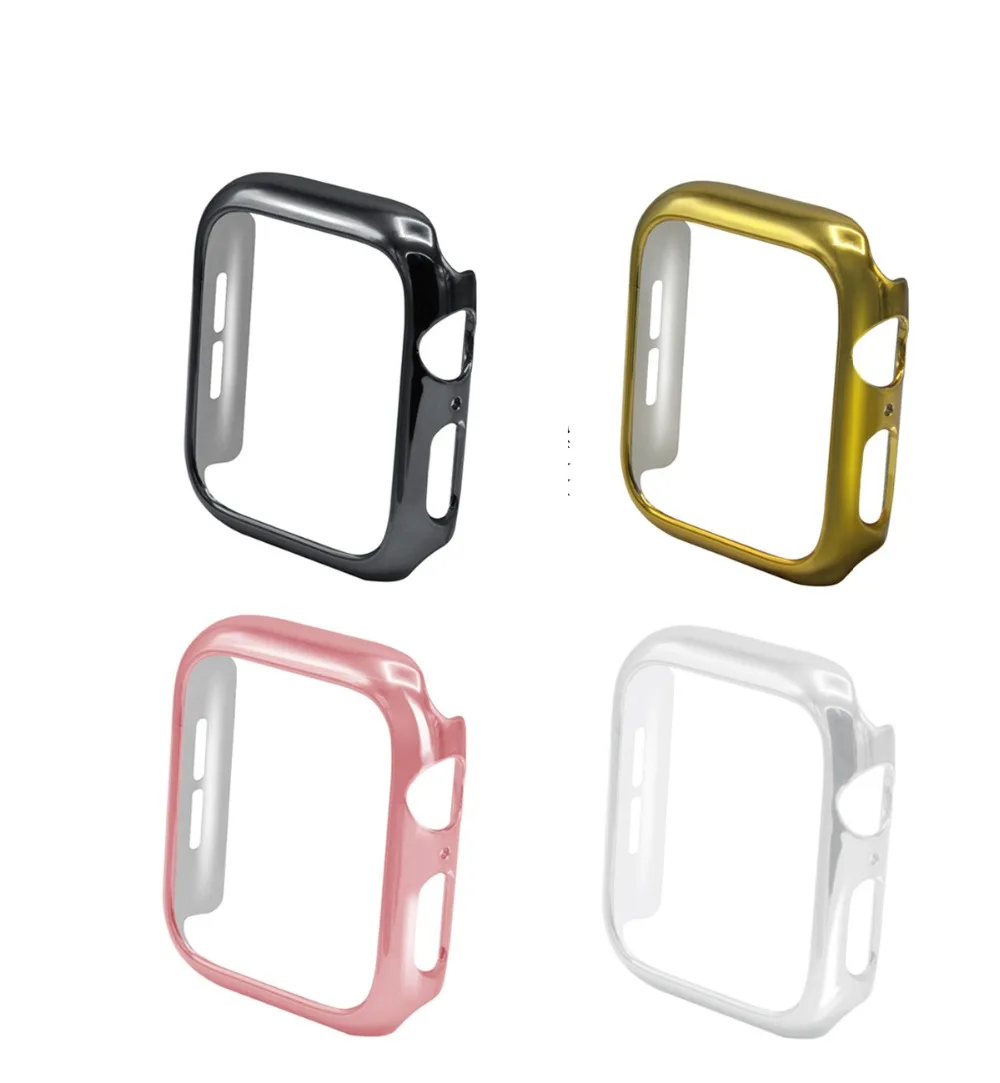Защитный чехол для Apple Watch, версии 5/4/3/2/1 40 мм 44 мм пластиковая рама ПК чехол s для наручных часов iWatch, версия 3, 2, 42 мм, 38 мм