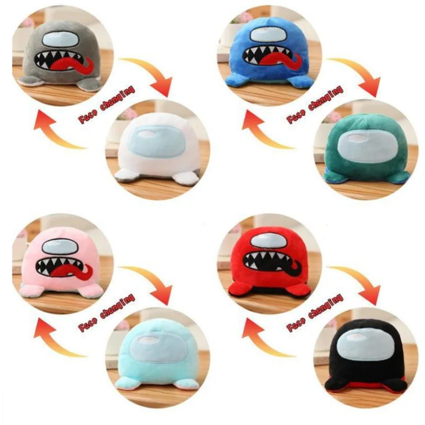 Пулпо аниме плюшевый двусторонний флип-игрушка Двусторонняя среди нас