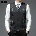 Высококачественный плюшевый вязаный кардиган высокого качества с V-образным вырезом, без рукавов