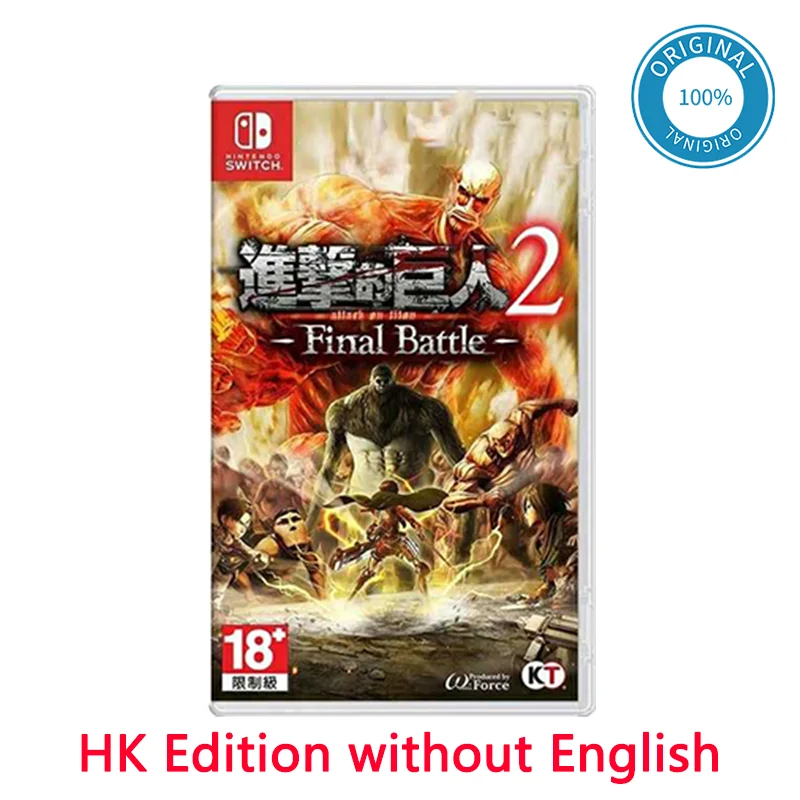 

Nintendo Switch Game Deals - Attack on Titan 2: Final Battle - Games Physical Cartridge - HK Edition without English