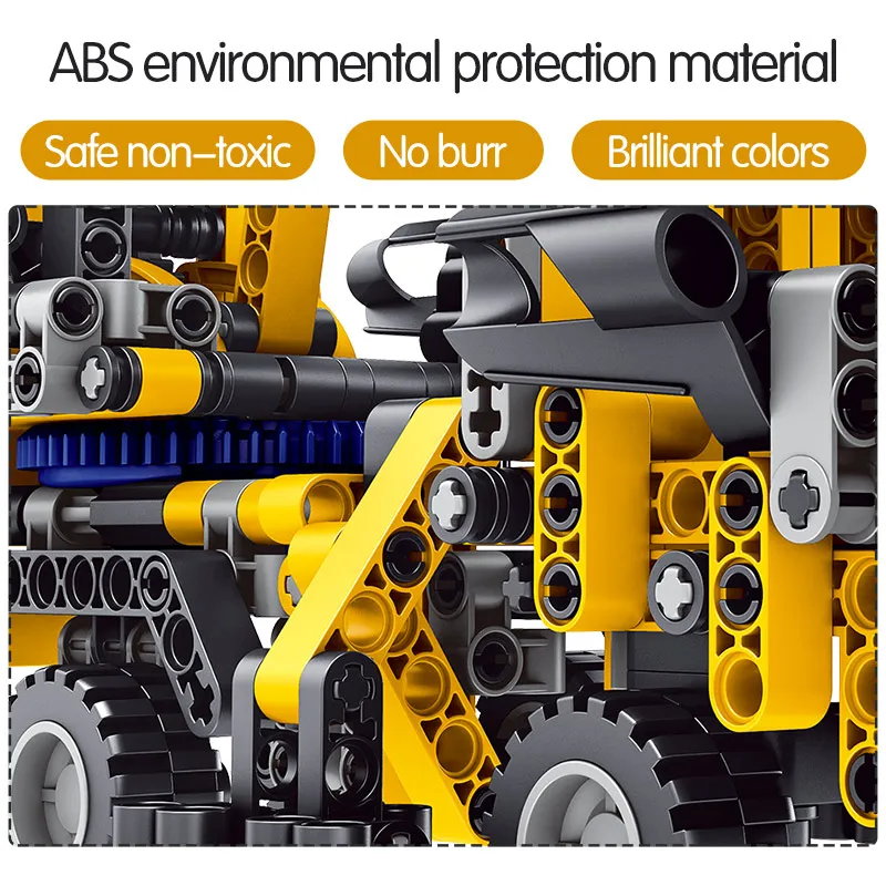 Город Инженерная машина загрузки крана строительные блоки для грузовиков