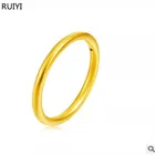 Женское кольцо из 18-каратного золота RUIYI, простая Подарочная бижутерия, AU750